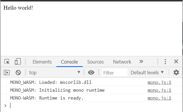The first running.