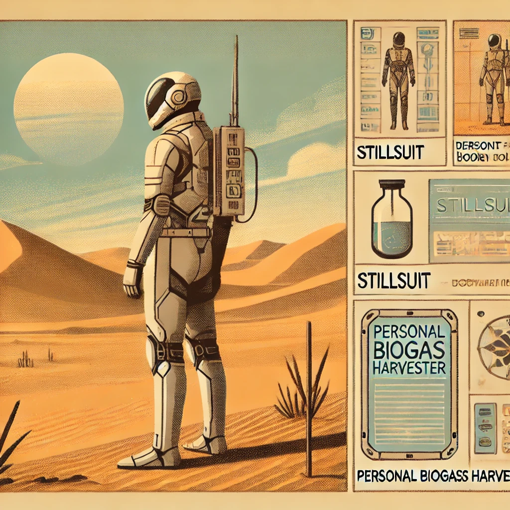 Herbert, F. (1965). Dune. Chilton Books. (Concept of stillsuits as moisture-recycling garments.)